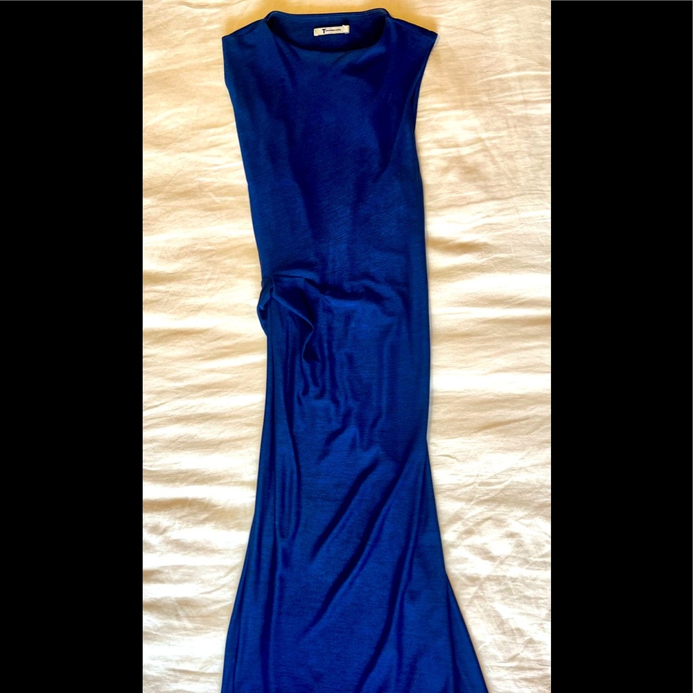 Dark blue T Alexander Wang mid length twist dress. Elegant and sophisticated